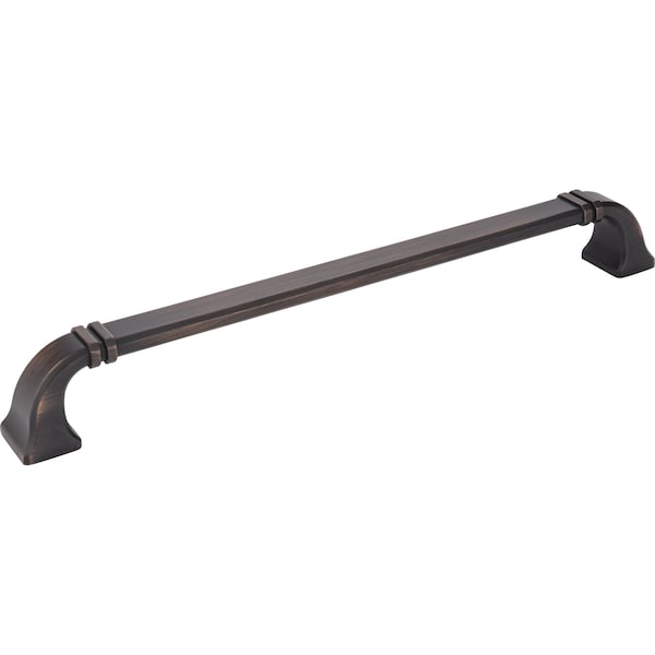Jeffrey Alexander 12" Center-to-Center Brushed Oil Rubbed Bronze Ella Appliance Handle 165-12DBAC - main